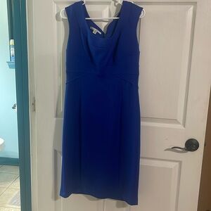 Royal blue dress with zipper in back